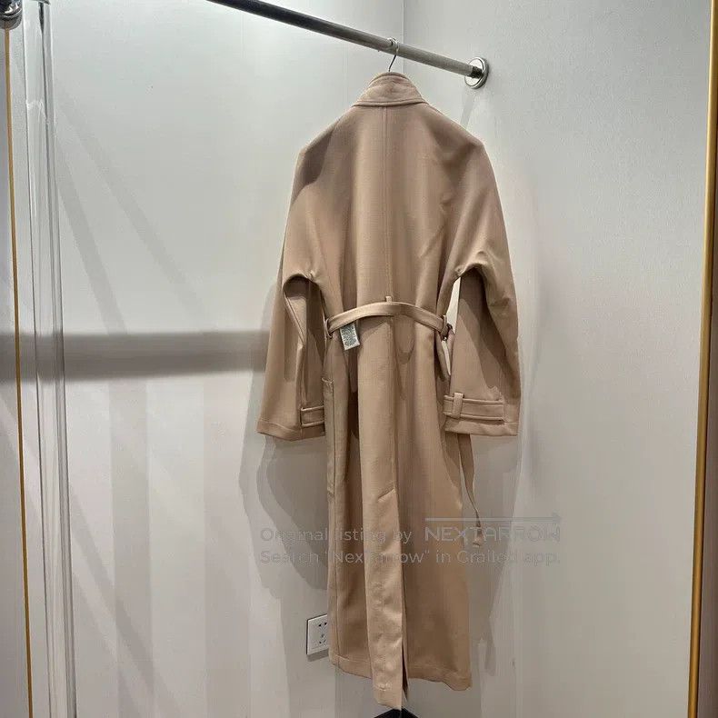 Hermes Hermes Wool and Cashmere Lapel Long Coat Size XS / US 0-2 / IT 36-38 - 2 Thumbnail