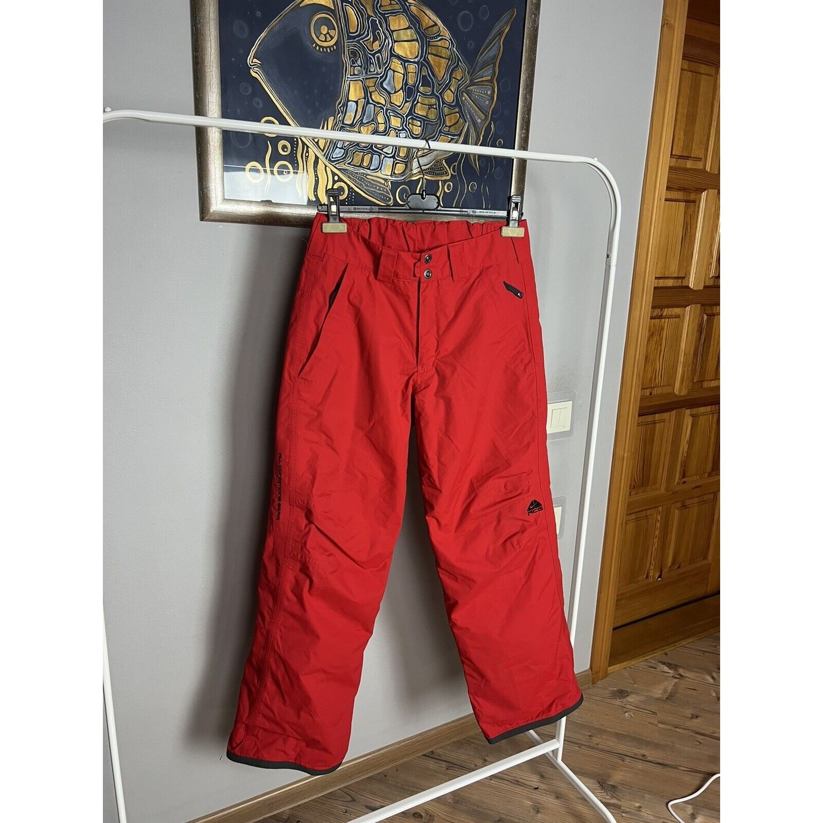 Nike ACG MINT! Nike ACG Men`s Red Winter Insulated Ski Snow Pants Siz Size US 30 / EU 46 - 3 Thumbnail