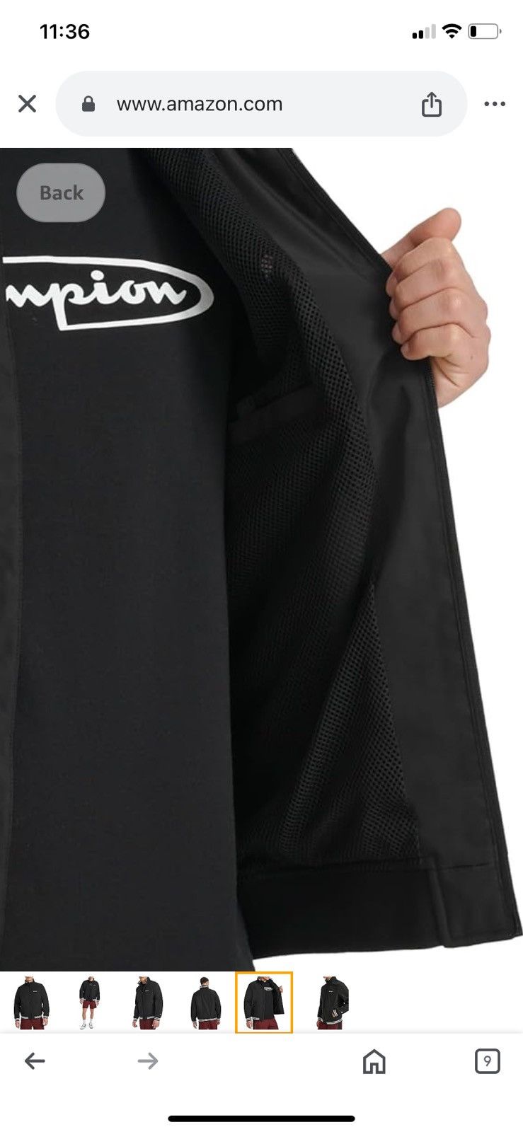 Champion Champion Men's Softshell Performance Bomber Size US M / EU 48-50 / 2 - 2 Thumbnail