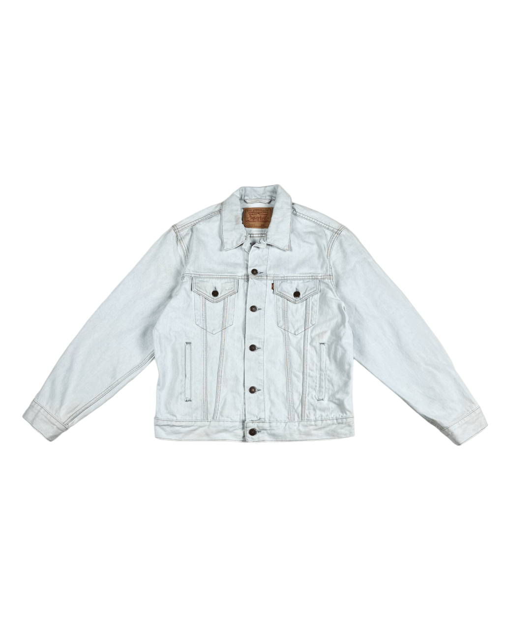 image of Vintage Levis Denim Jacket М in Blue, Men's (Size Medium)