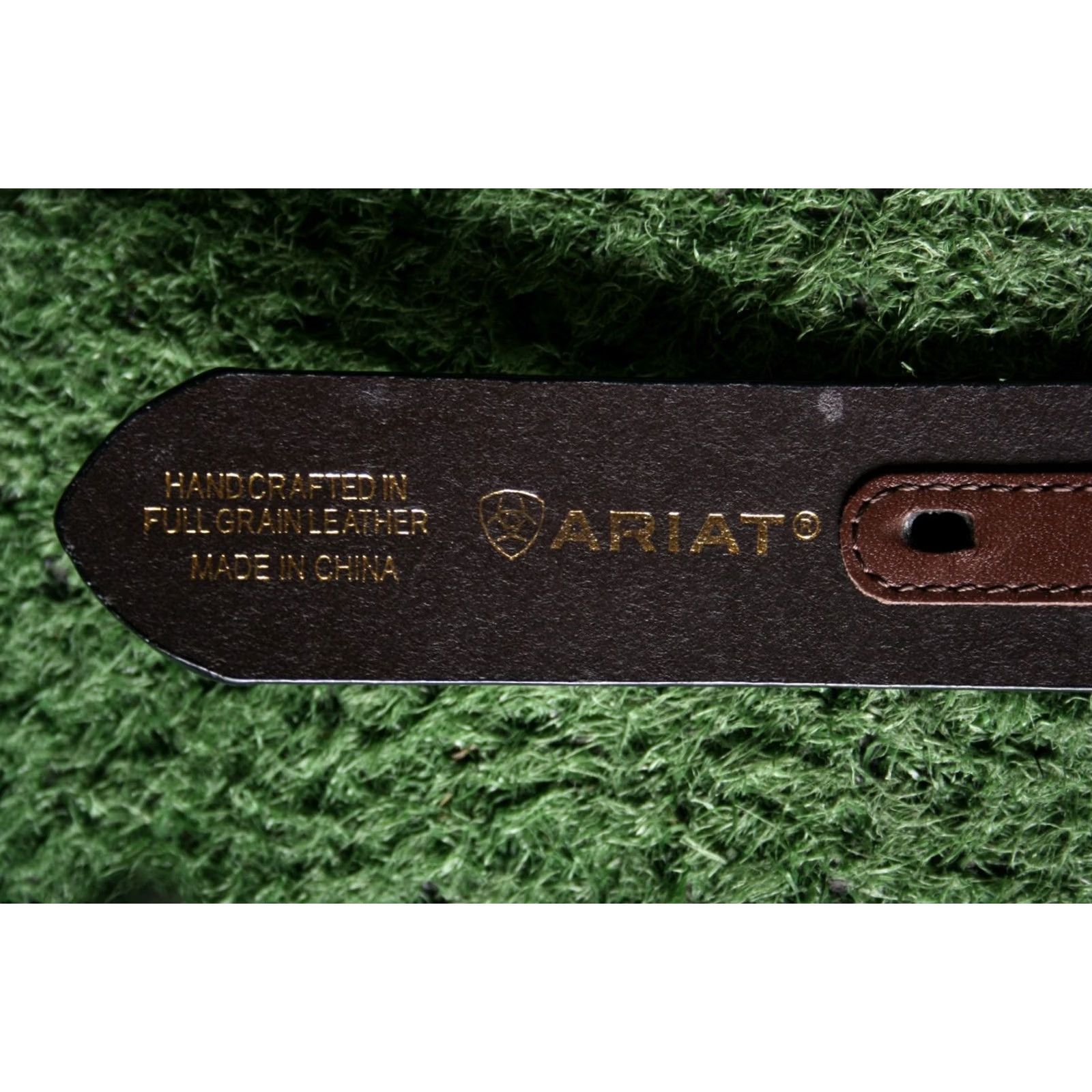 Ariat ARIAT Brown & Black Leather Belt w/Purple Stitch Women's Sz. 30 Belt Size ONE SIZE - 7 Thumbnail