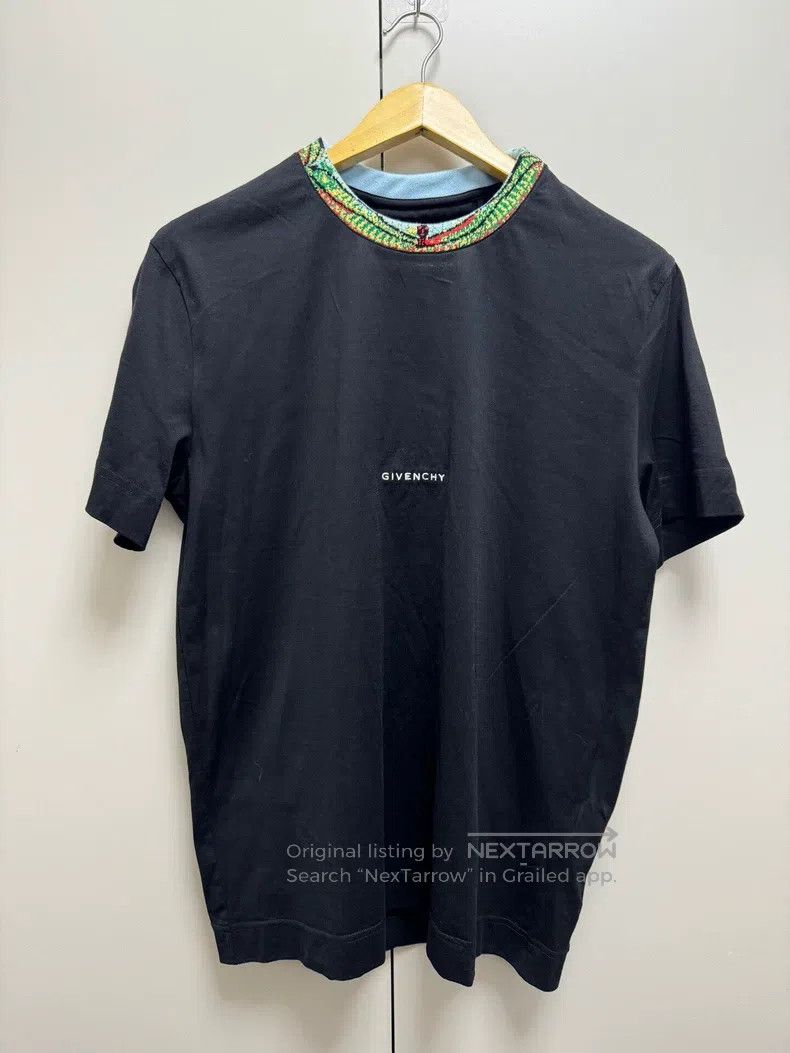Givenchy Givenchy Knitted collar, logo print solid color short-slee Size US L / EU 52-54 / 3 - 1 Thumbnail