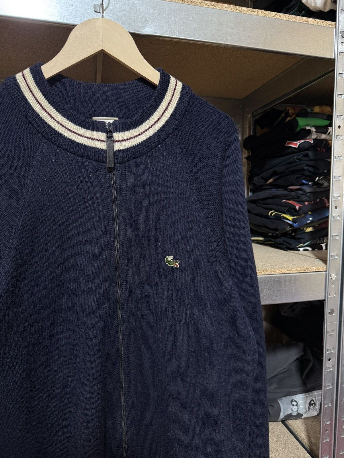 Lacoste × Vintage Vintage 90’s Lacoste Zip Pullover Retro Sweater Cardigan Size US XXL / EU 58 / 5 - 3 Thumbnail