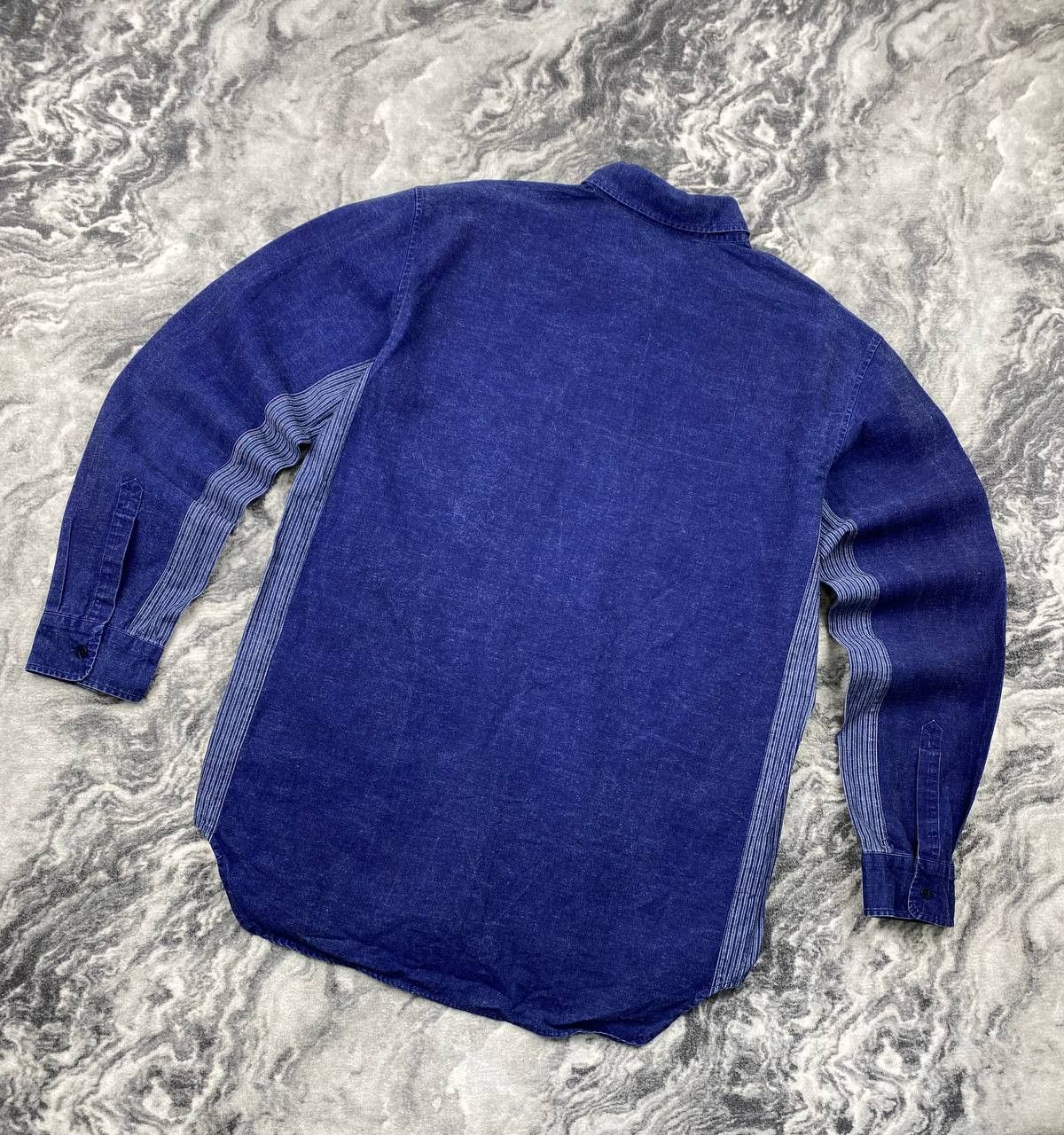 Stone Island Vintage Stone Island Denim Long Sleeve Shirt Size US L / EU 52-54 / 3 - 10 Thumbnail