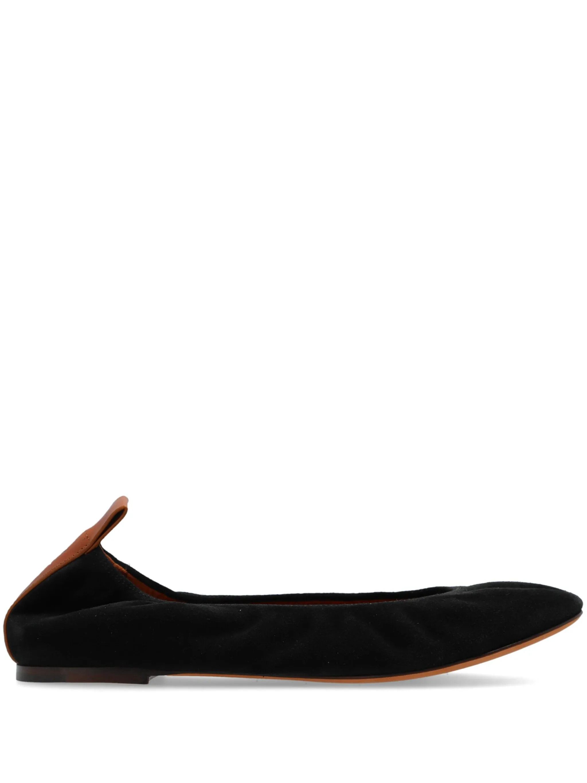 Lanvin o1w1db10226 Leather Ballerina Shoes in Black Size US 8 / IT 38 - 1 Thumbnail