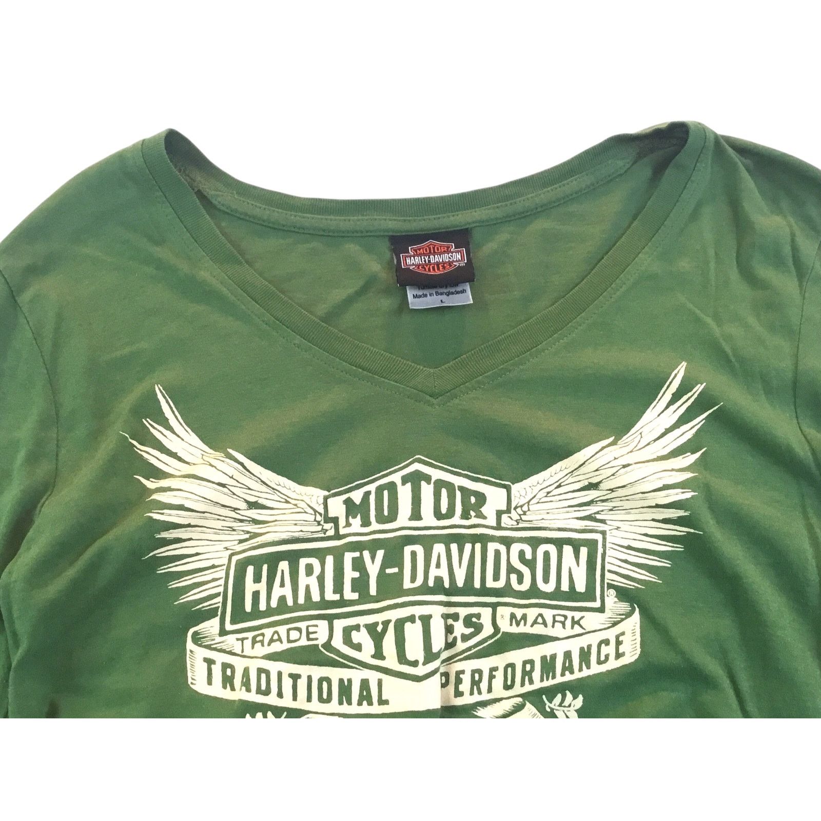 Harley Davidson Harley-Davidson Dover OH Women's V-Neck Long Sleeve Large Size L / US 10 / IT 46 - 3 Thumbnail