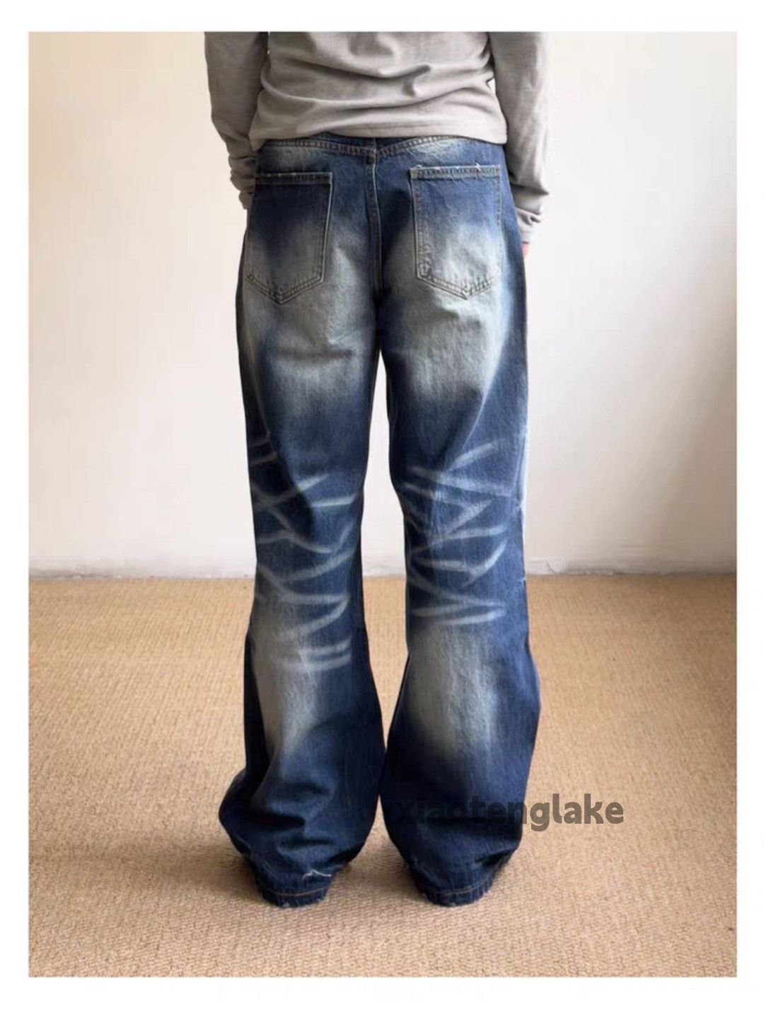 Jean xz vintage washed faded cleanfit yuppie bootcut jeans Size US 33 - 3 Thumbnail