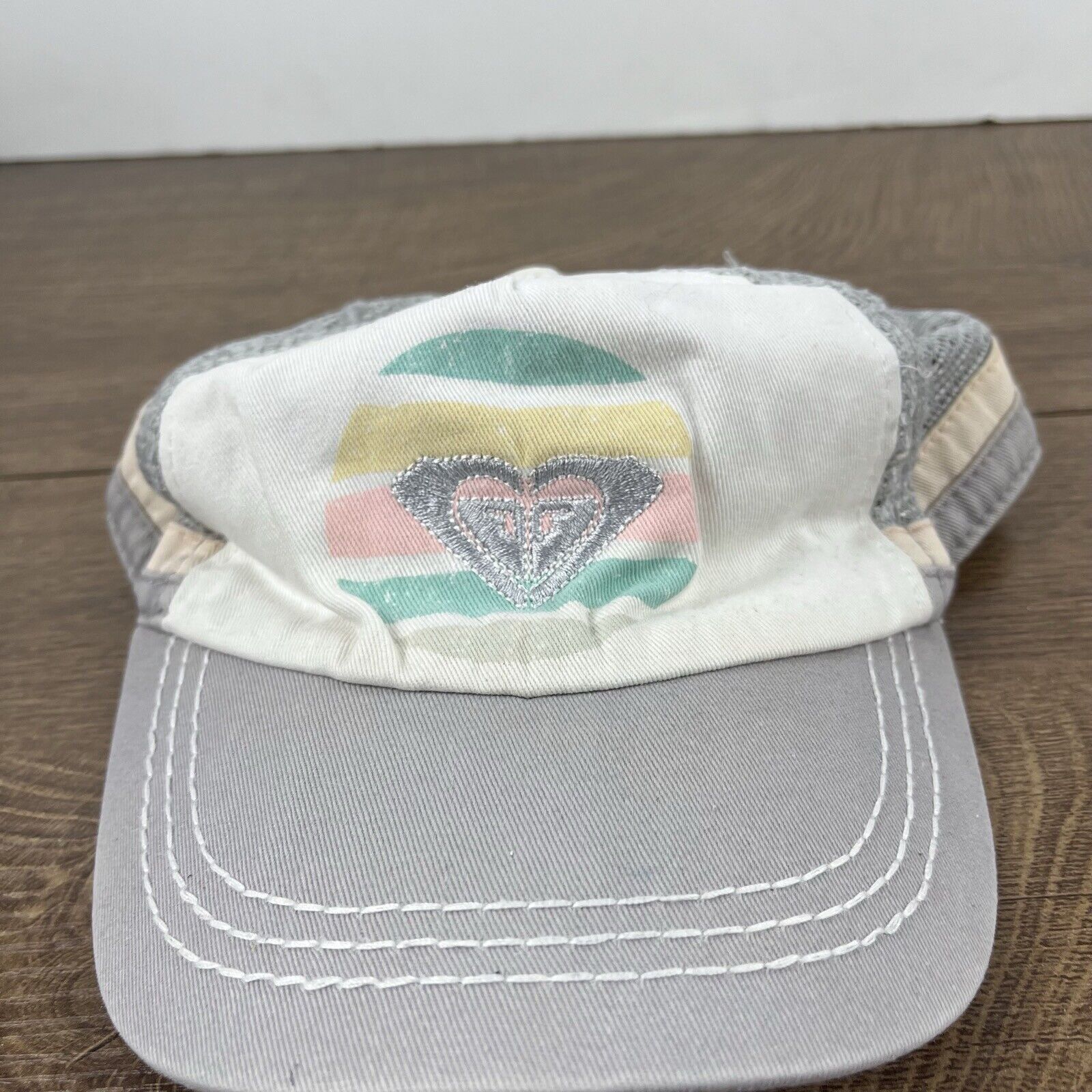 Other Roxy Gray Hat ROXY Adjustable Hat White Adjustable Hat White Size ONE SIZE - 6 Thumbnail