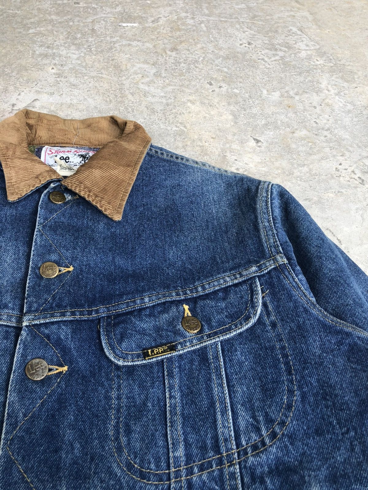 Lee Vintage 70’s Lee Storm Rider Blanked Lined Denim Jacket Size US L / EU 52-54 / 3 - 18 Thumbnail