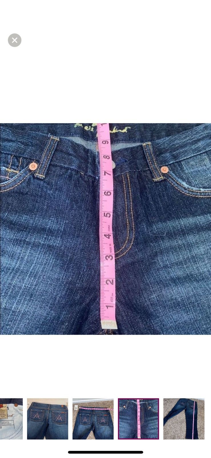 7 For All Mankind 7 for all mankind a pocket jean capris size 26 Size 26" / US 2 / IT 38 - 8 Thumbnail