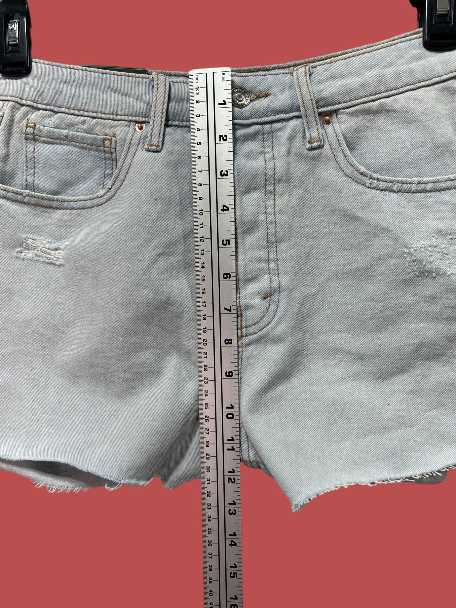 Other Wild Fable - Women's High-Rise Cut Off Jean Shorts - Light B Size 28" / US 6 / IT 42 - 8 Thumbnail