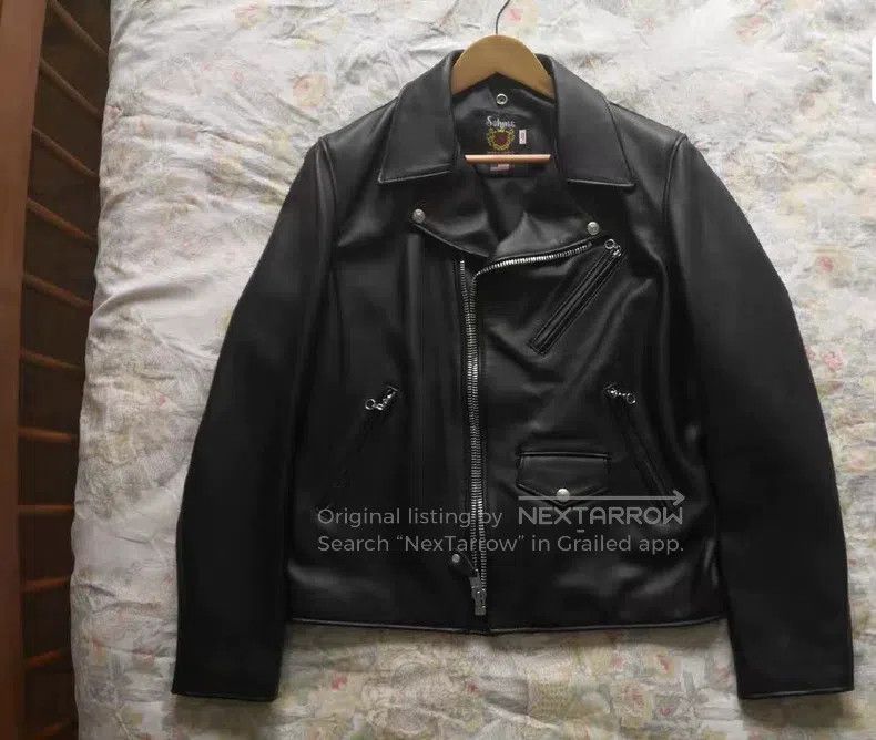 Schott Schott Sheepskin biker jacket Size US L / EU 52-54 / 3 - 4 Thumbnail