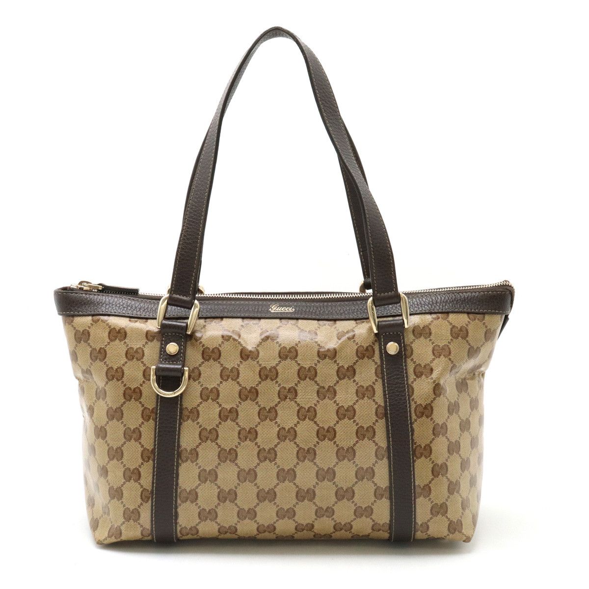 Gucci Gucci Gucci GG Crystal Coated Canvas Leather Tote Bag 268640 Canvas Tote Bag 268640 in Very Good Condition Size ONE SIZE - 1 Thumbnail