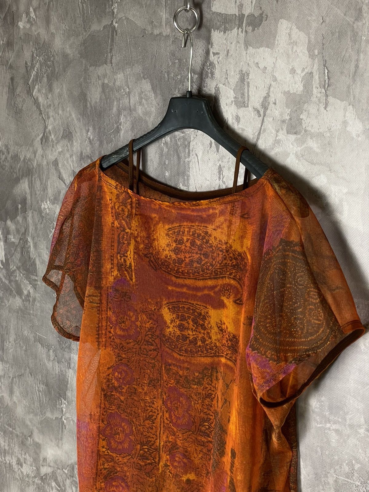 Japanese Brand × Vintage Mesh Y2K T-Shirt Cropped Top Tee Jean Paul Gaultier Style Size M / US 6-8 / IT 42-44 - 7 Thumbnail
