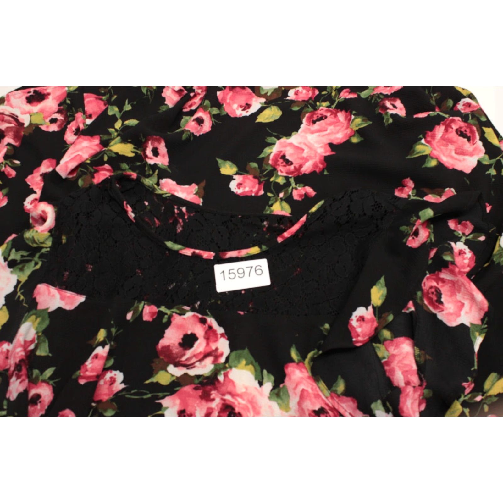 Vintage VINTAGE Uncle Frank's Dress Women's Large Black Floral Rose Fairycore Witchy 74363 USA Size L / US 10 / IT 46 - 7 Thumbnail