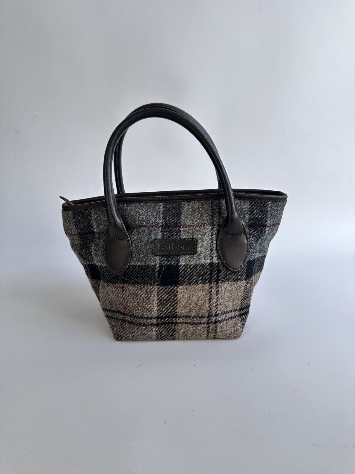 Barbour Barbour Winter Tartan Wool Tote Bag Plaid Check Handbag Size ONE SIZE - 1 Thumbnail