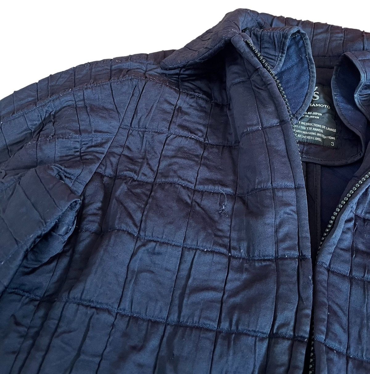 Yohji Yamamoto TAX FREE 🇺🇸 yohji yamamoto y’s quilted zip up jacket Size US S / EU 44-46 / 1 - 2 Thumbnail
