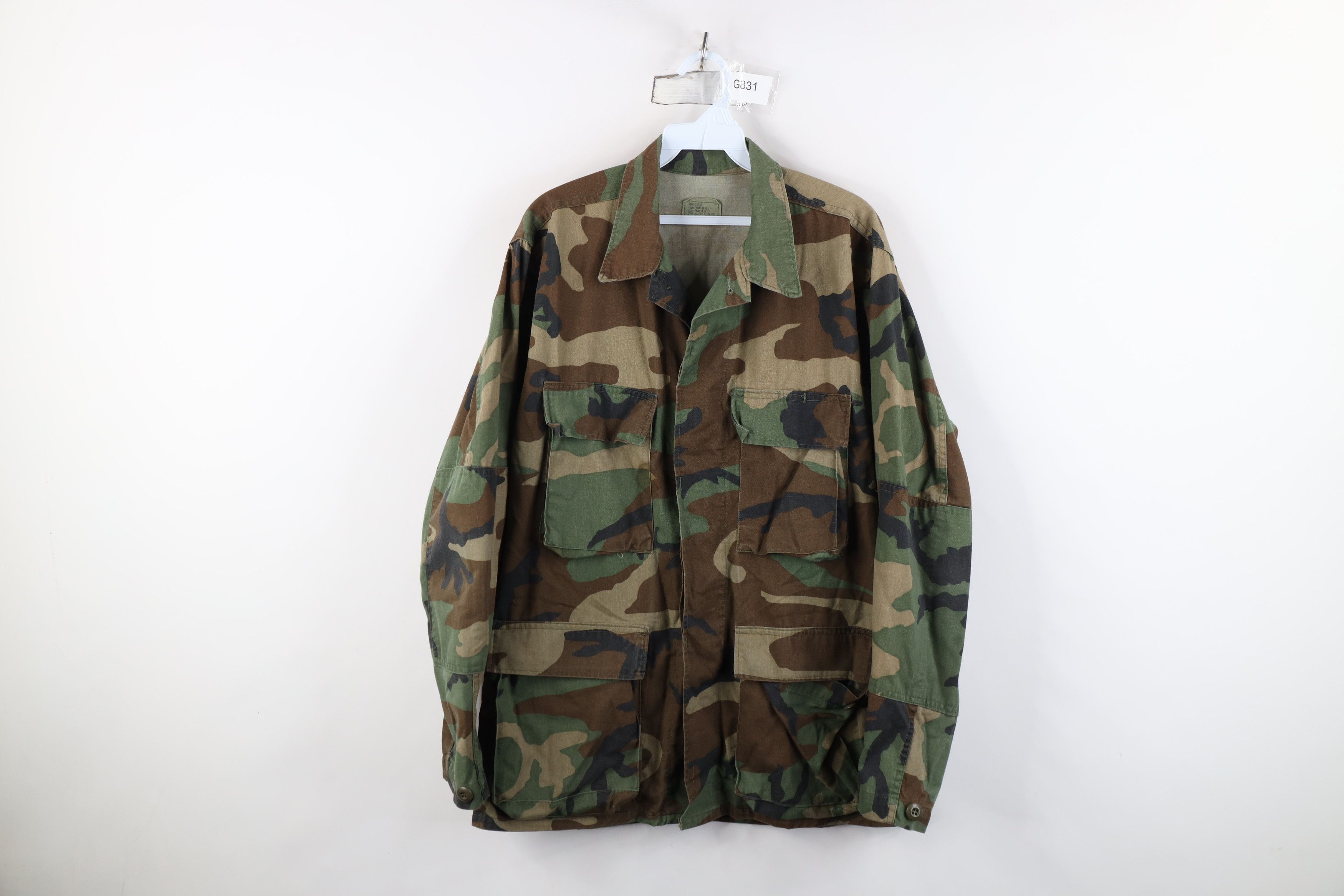 Vintage Vintage 80s US Military Camouflage Combat Jacket Coat USA Size US S / EU 44-46 / 1 - 1 Thumbnail