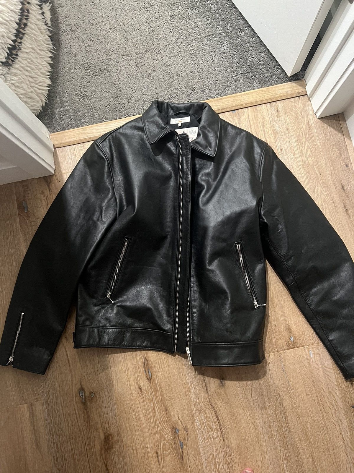 Nudie jeans leather jacket hotsell