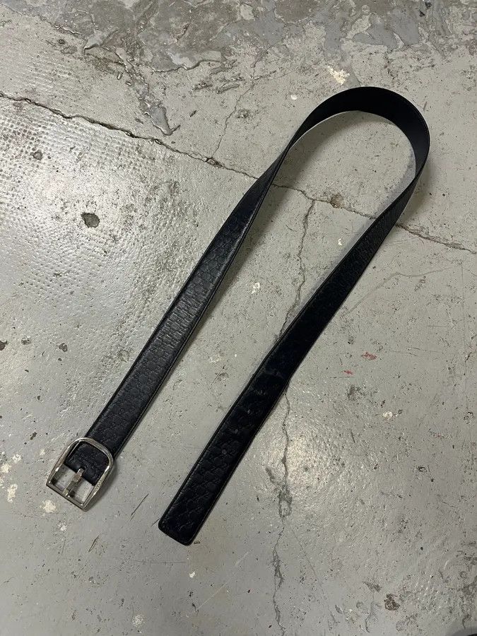 Gucci Gucci Navy Propaganda Leather Belt Size ONE SIZE - 5 Thumbnail