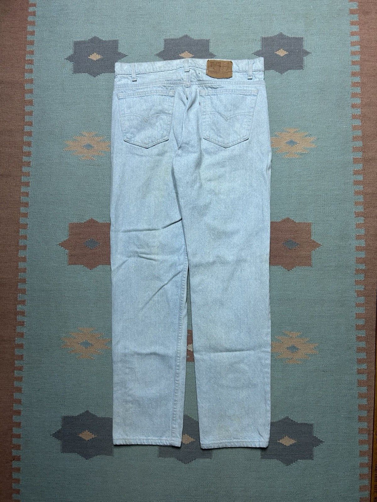 Vintage Vtg 80s Levi’s 505 jeans light wash straight made USA 34x32 Size US 34 / EU 50 - 1 Thumbnail