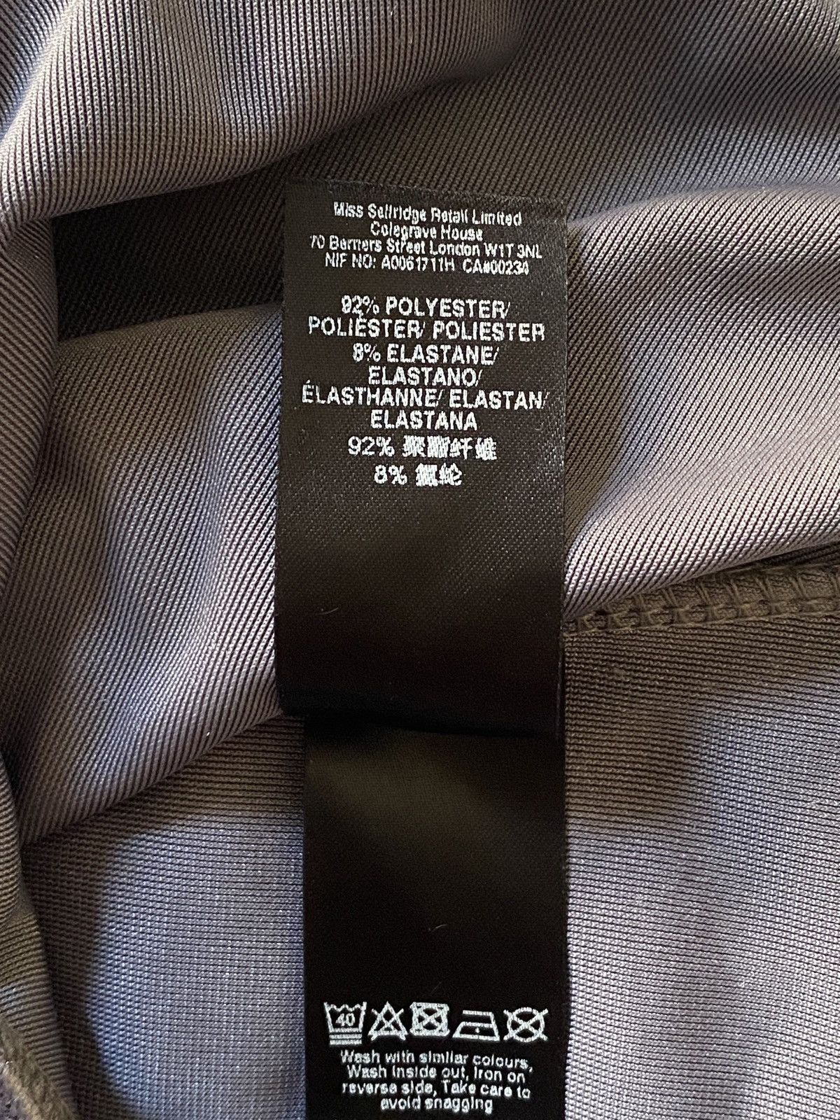 Other Miss Selfridge Velour Bodysuit Size XS / US 0-2 / IT 36-38 - 4 Thumbnail