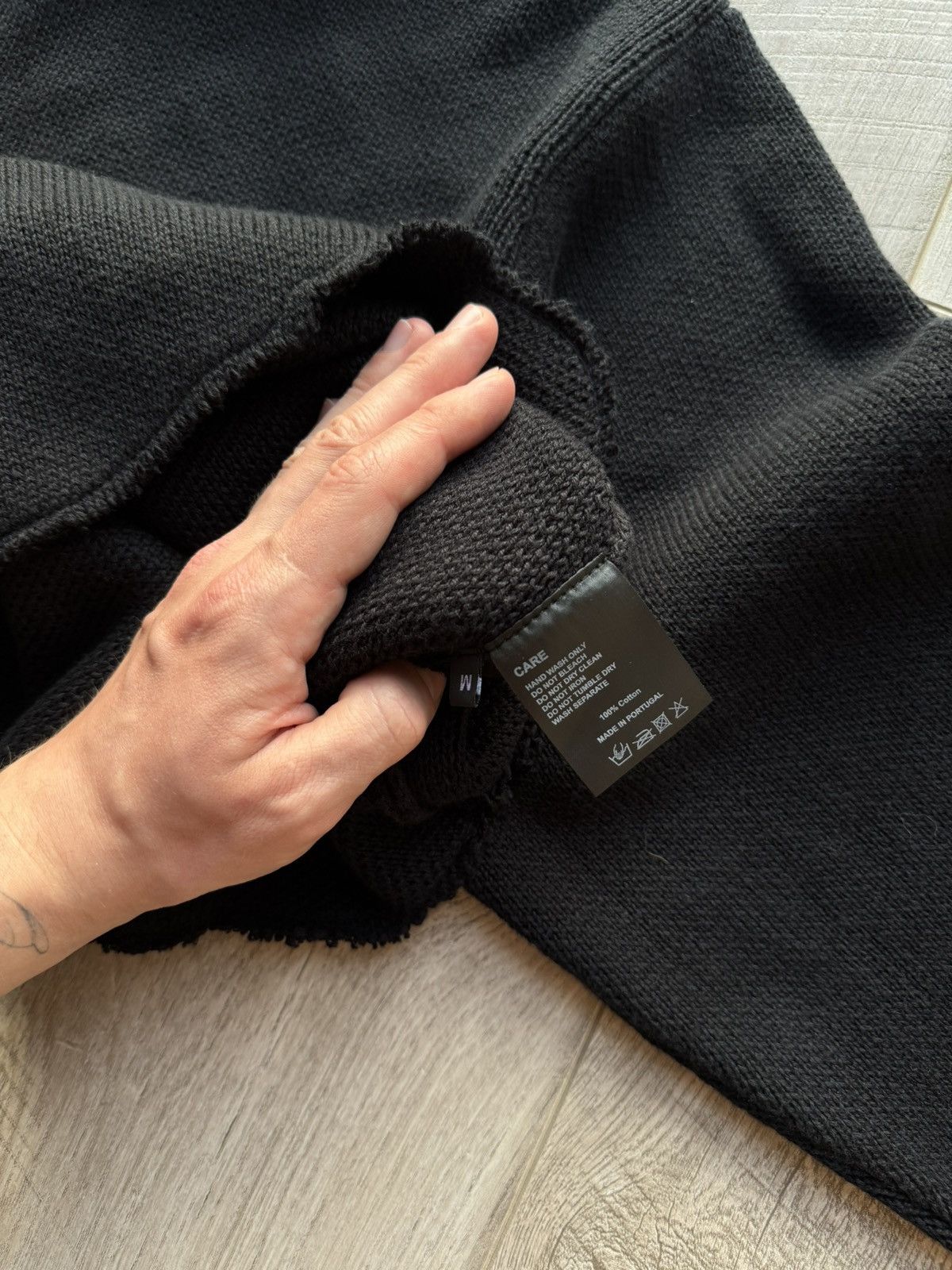 Askyurself Askyurself distressed knitted sweater oversized hoodie Size US M / EU 48-50 / 2 - 12 Thumbnail