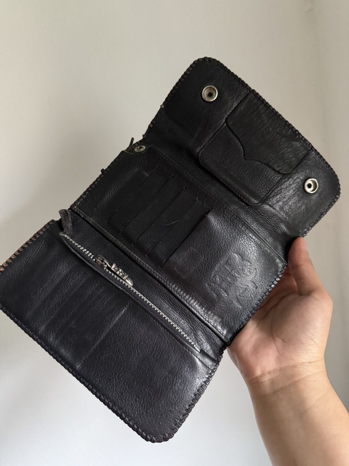 Handmade Godsize Shark Skin Leather with Stingray leather cross Size ONE SIZE - 5 Thumbnail