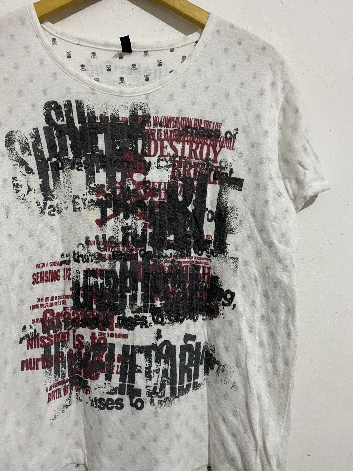 14th Addiction × KMRii × Yasuyuki Ishii Skull Poem Revesible Tee Ifsixwasnine Lgb Size US L / EU 52-54 / 3 - 2 Thumbnail