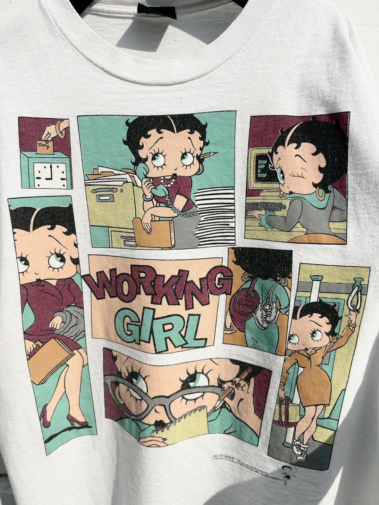 Vintage Betty Boop Working Girl 1992 Shirt
