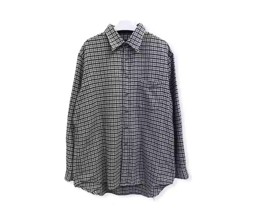 image of Time Bell Plaid Tartan Flannel Shirt, Men's (Size Large)
