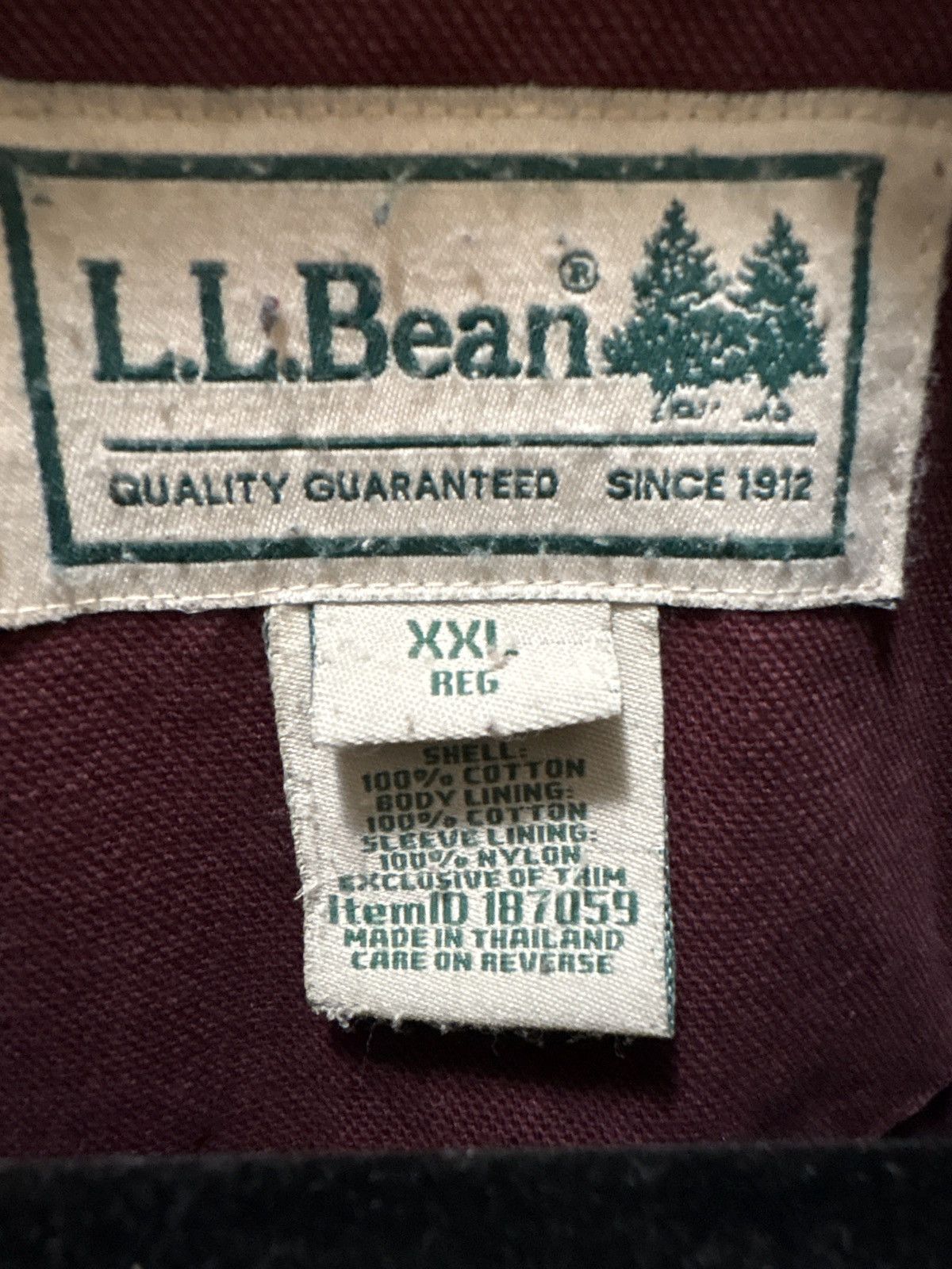 L.L. Bean L.L. Bean Field Coat Barn Jacket Burgundy Size US XXL / EU 58 / 5 - 6 Thumbnail