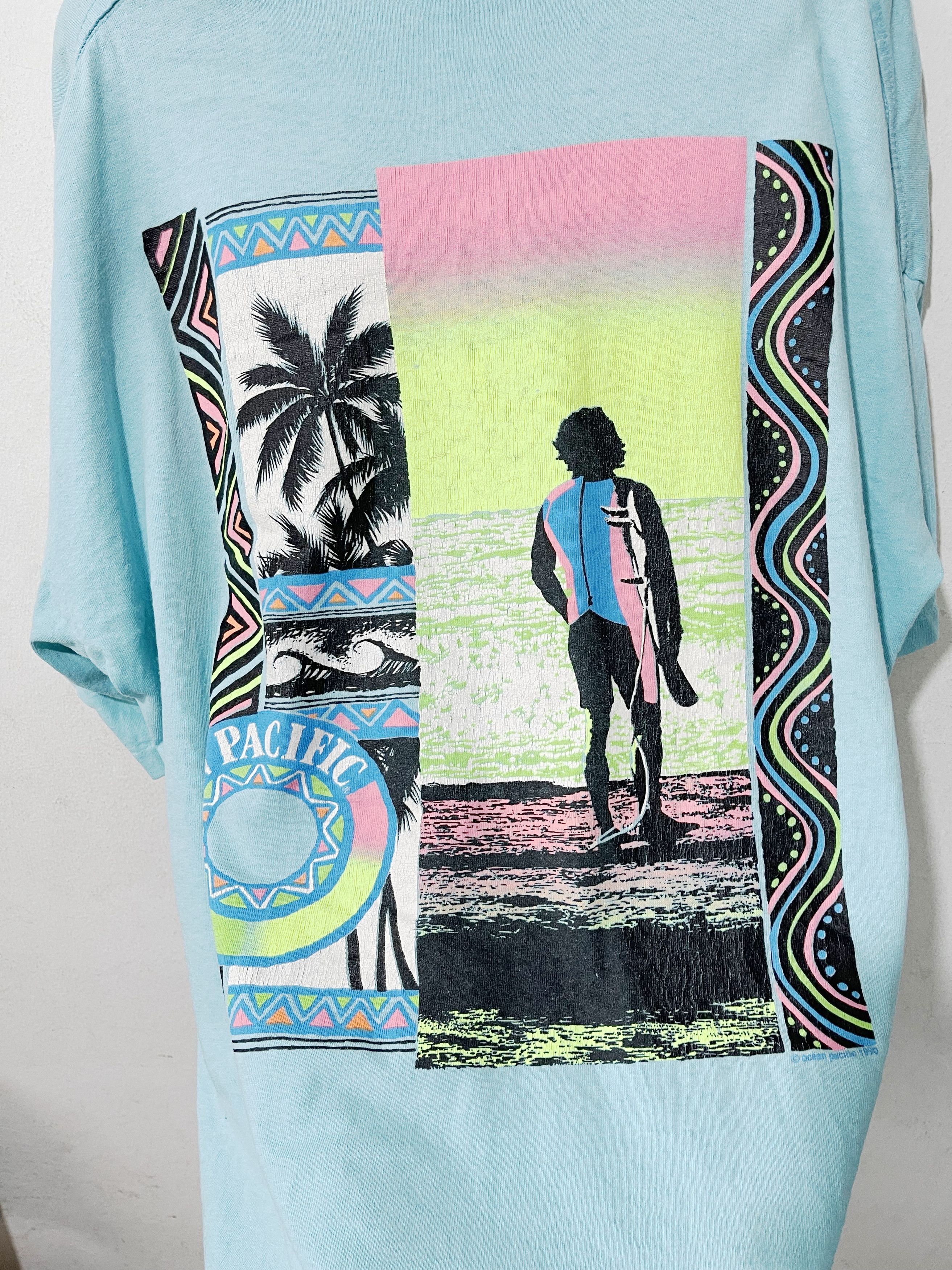 Ocean Pacific × Vintage Vintage 90s Ocean Pacific Shirt Size US XXL / EU 58 / 5 - 2 Thumbnail