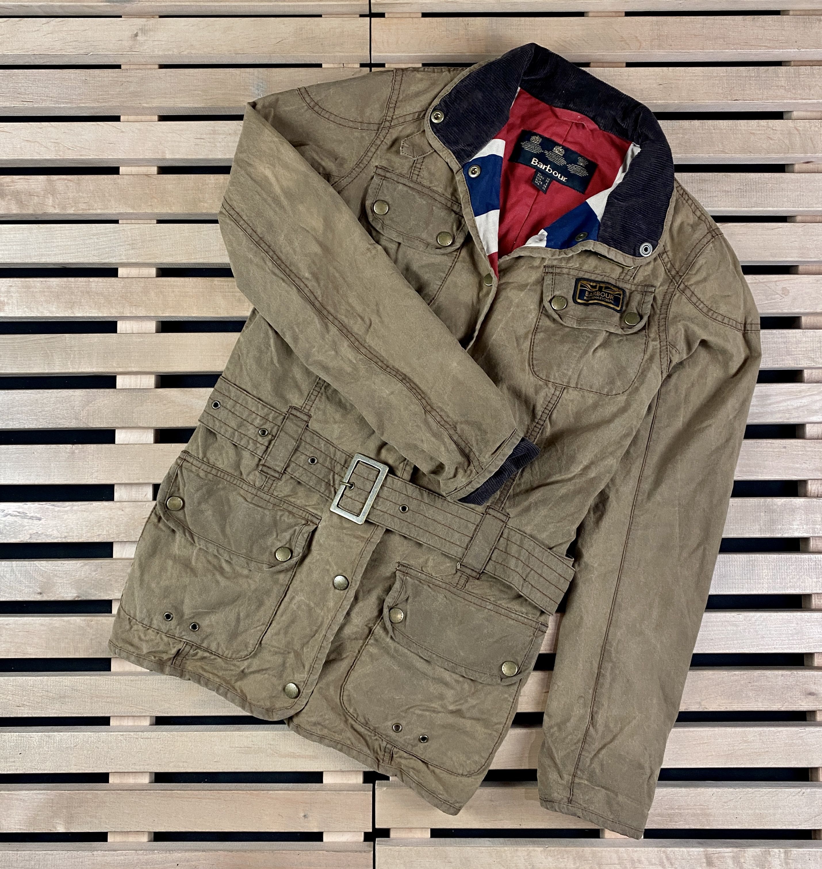 Barbour Womens Waxed Jacket Barbour International Size UK 10 US 6 Size M / US 6-8 / IT 42-44 - 1 Thumbnail