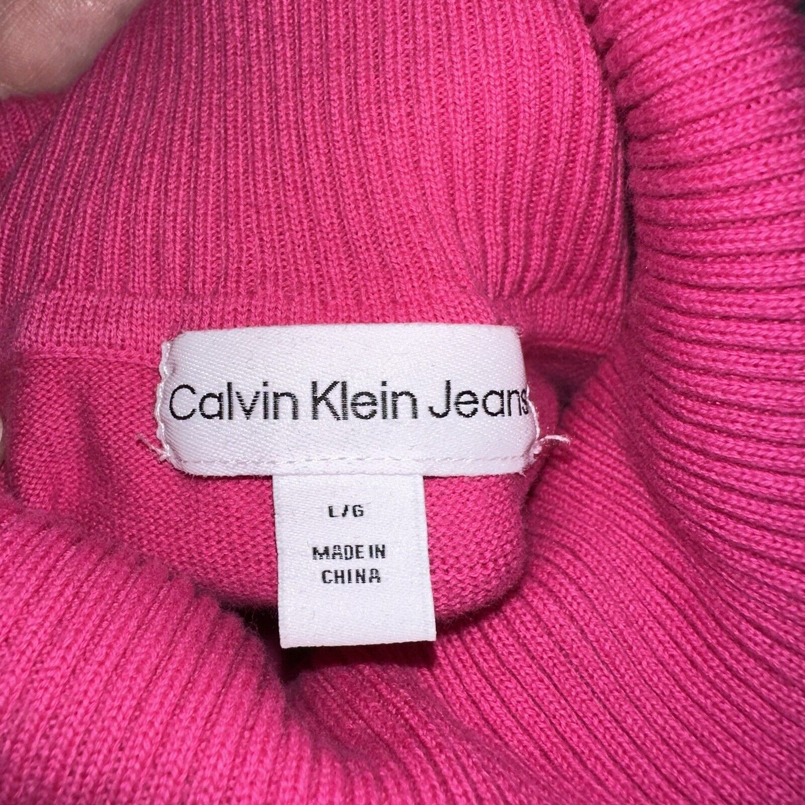 Calvin Klein Calvin Klein Turtleneck Sweater Pink Cold Shoulder Women L Size L / US 10 / IT 46 - 6 Thumbnail