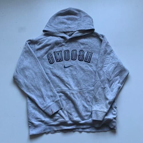 Nike Vintage 1990s Nike Embroidered Swoosh Spell Out Hoodie Rare Size US S / EU 44-46 / 1 - 1 Thumbnail