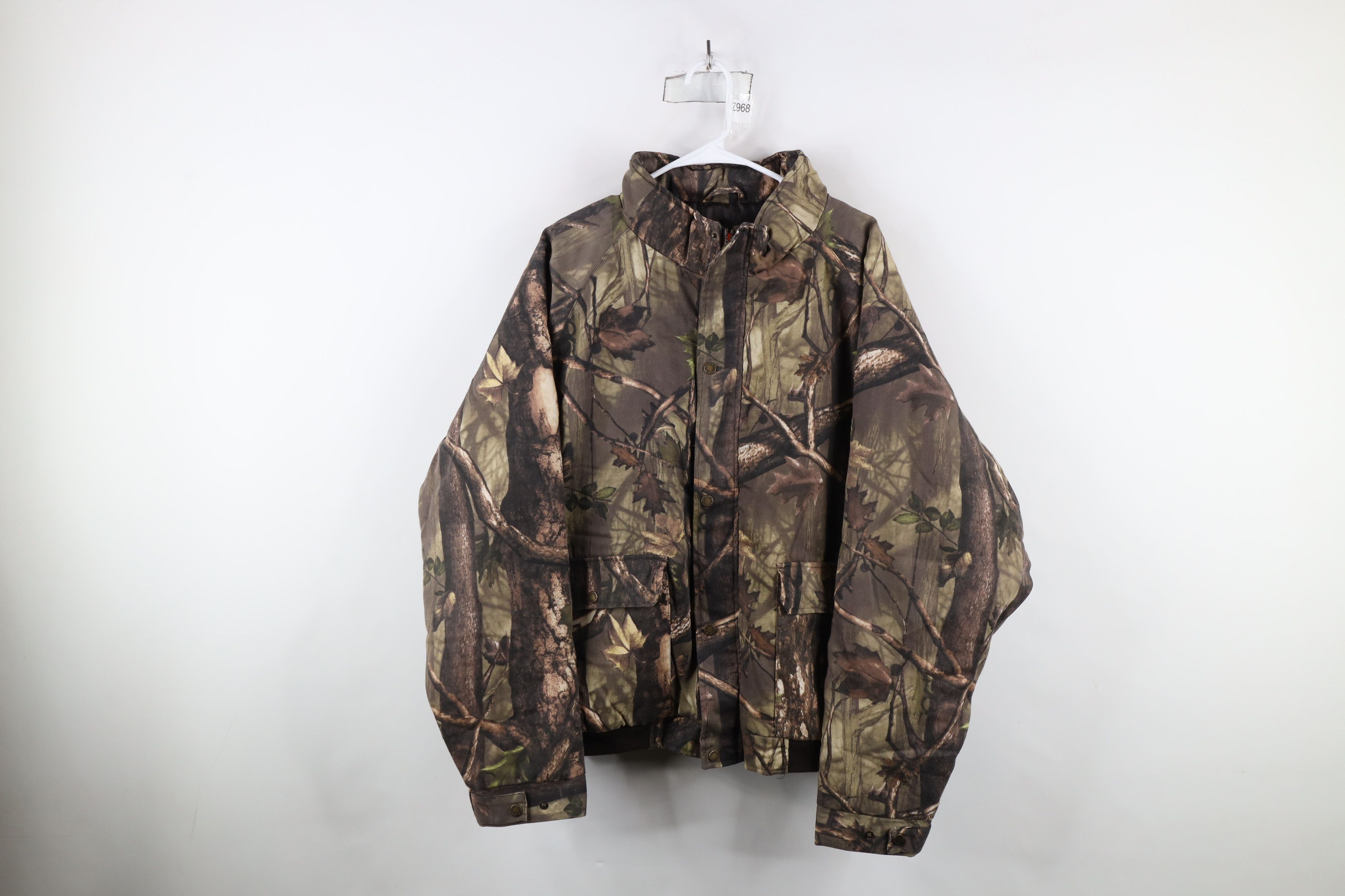 Vintage Vintage 90s Streetwear Camouflage Full Zip Bomber Jacket Size US XXL / EU 58 / 5 - 1 Thumbnail