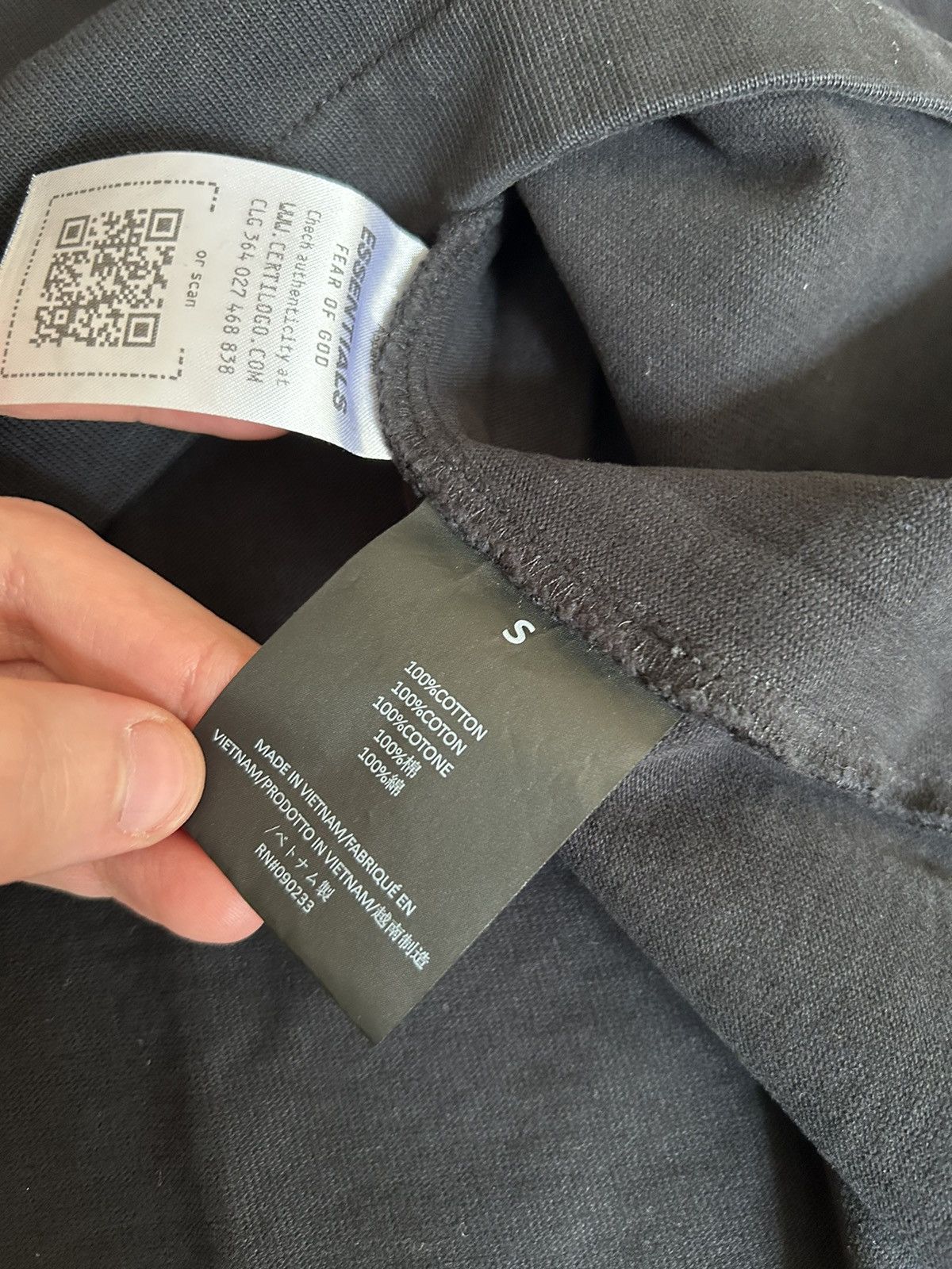 Fear of God DARK BLUE ESSENTIALS FEAR OF GOD TEE Size US S / EU 44-46 / 1 - 8 Thumbnail