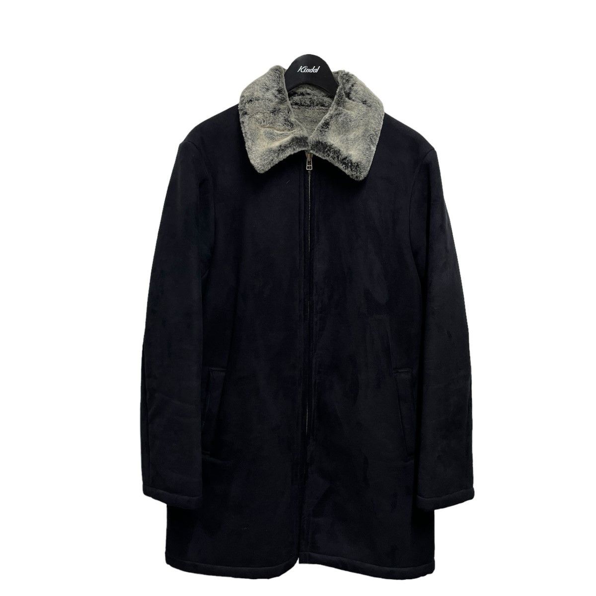 image of Yohji Yamamoto D’Urban A. A. R Boa Lunch Coat in Black, Men's (Size XL)