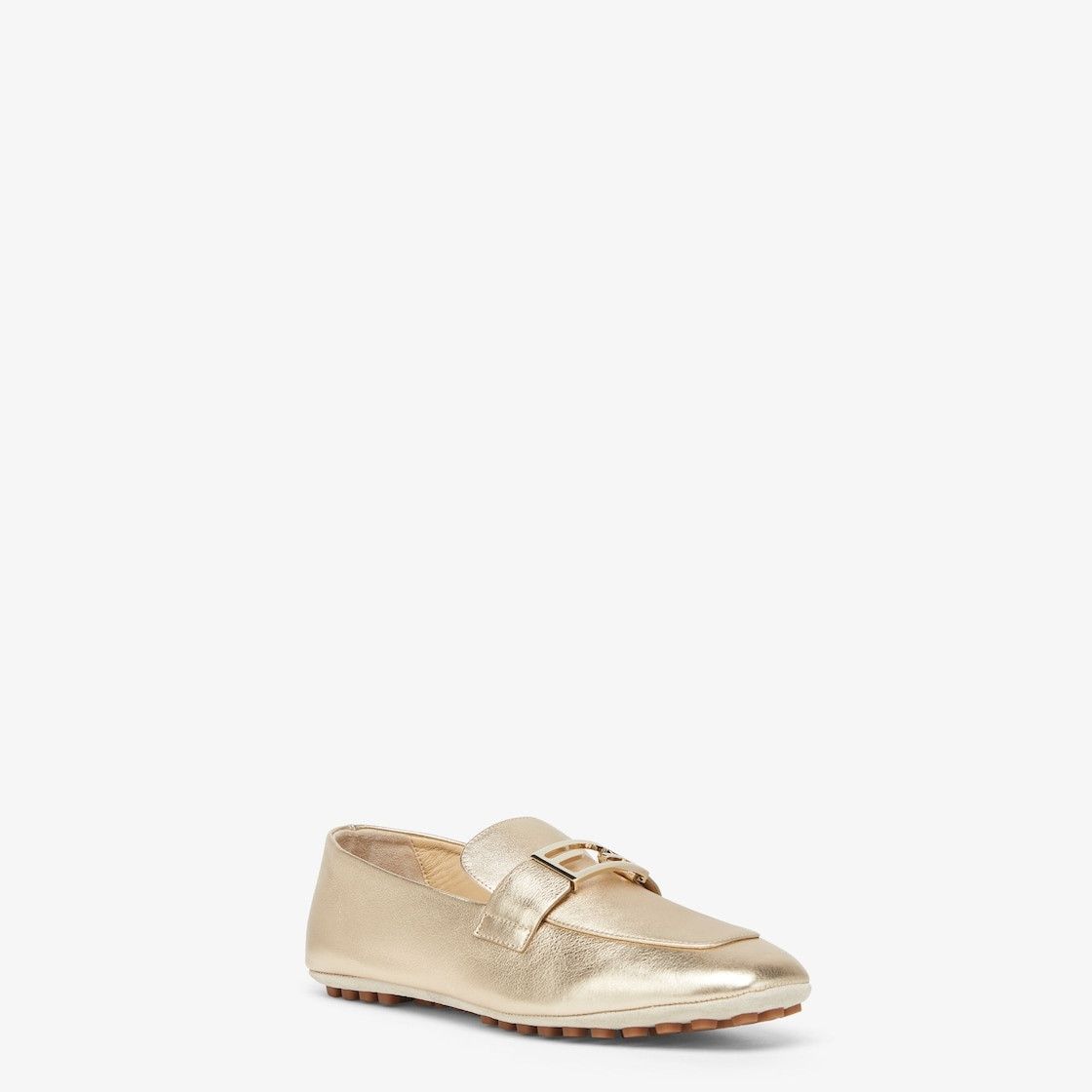 Fendi o1B3y1r0426 Baguette Driving Loafers in Gold Size US 6 / IT 36 - 2 Thumbnail
