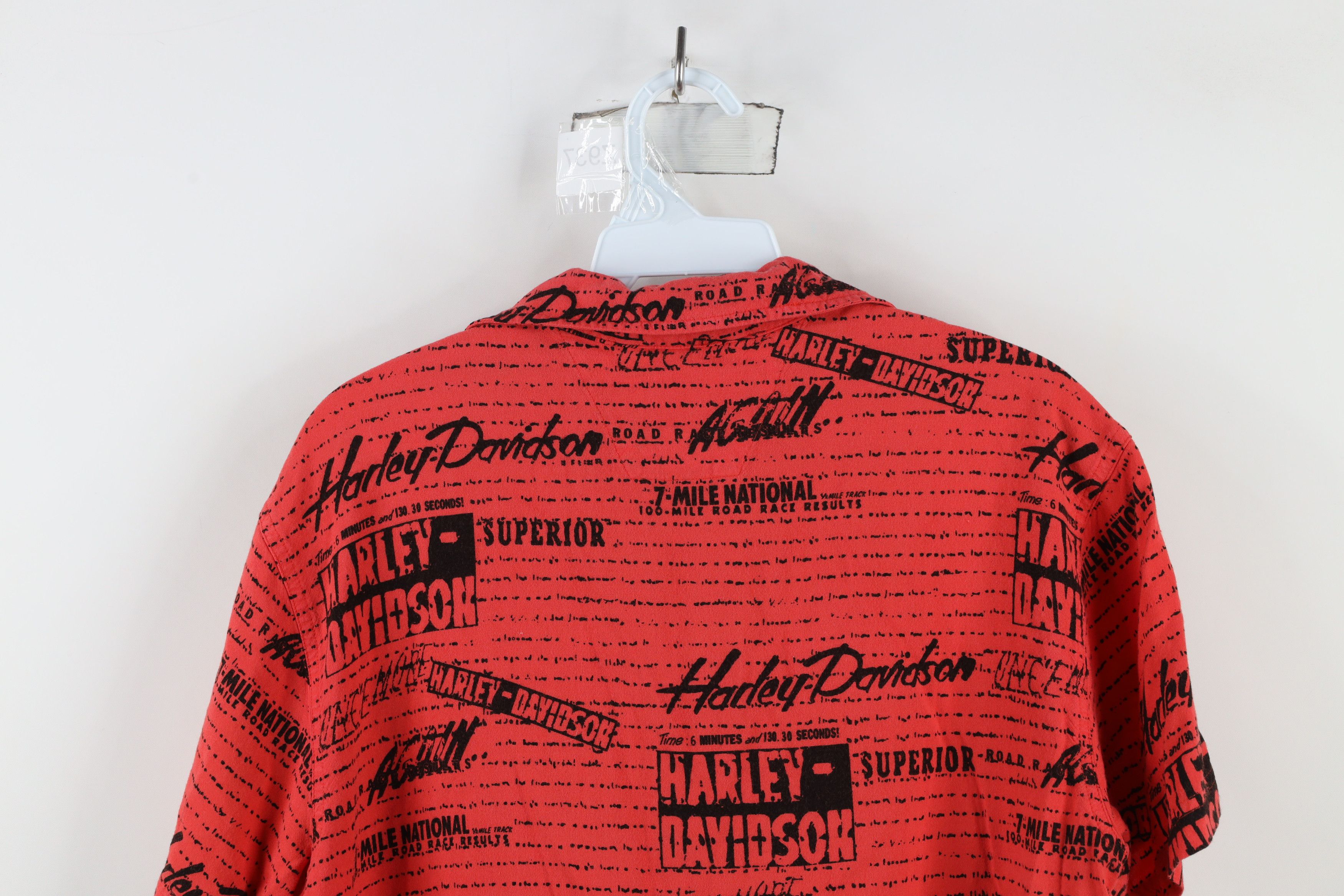 Harley Davidson × Vintage Vintage Y2K Harley Davidson All Over Print Button Shirt Size L / US 10 / IT 46 - 9 Thumbnail