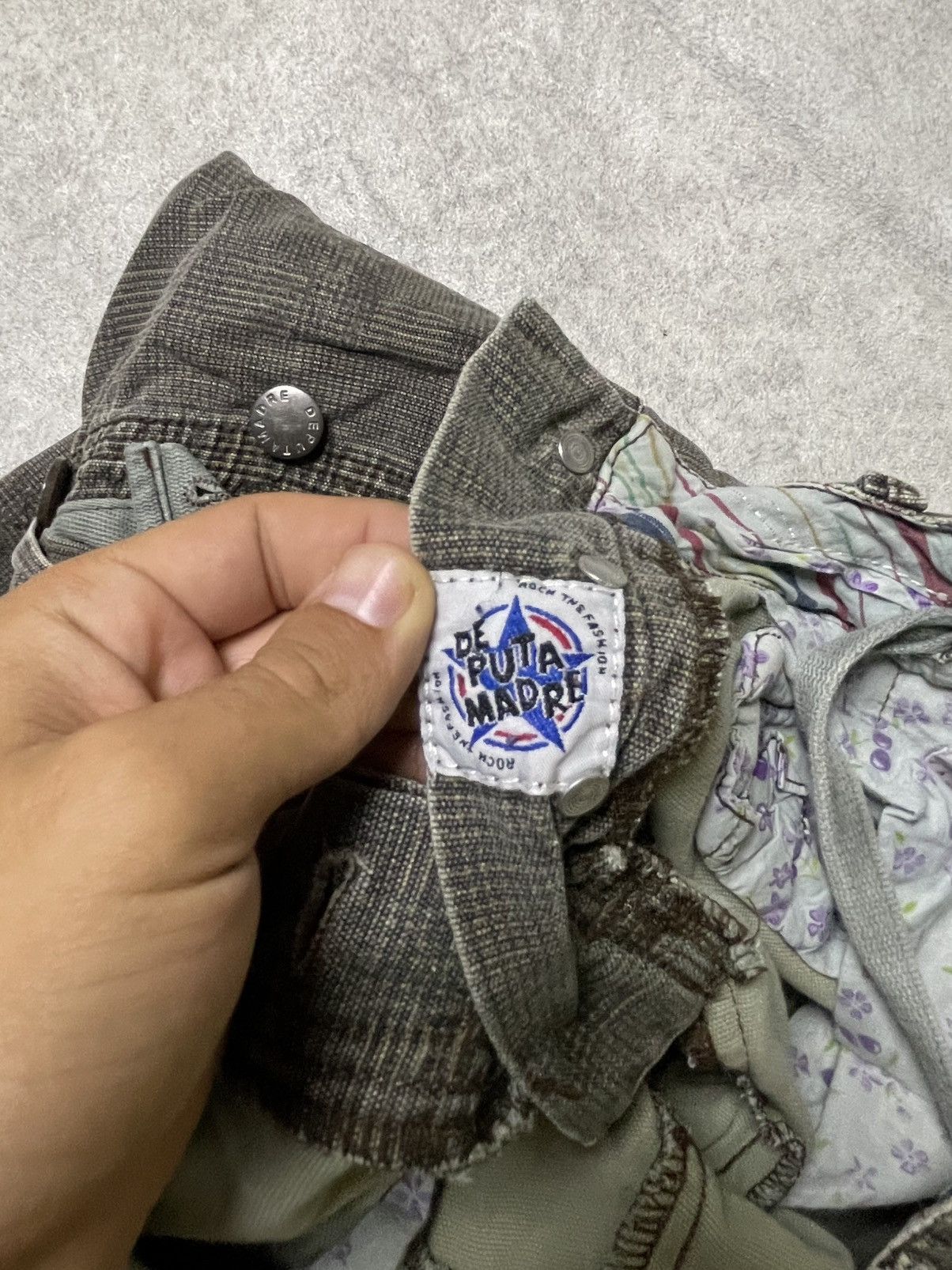 If Six Was Nine Skull DE PUTA MADRE Archive Denim Japan DPM69 Size US 30 / EU 46 - 6 Thumbnail