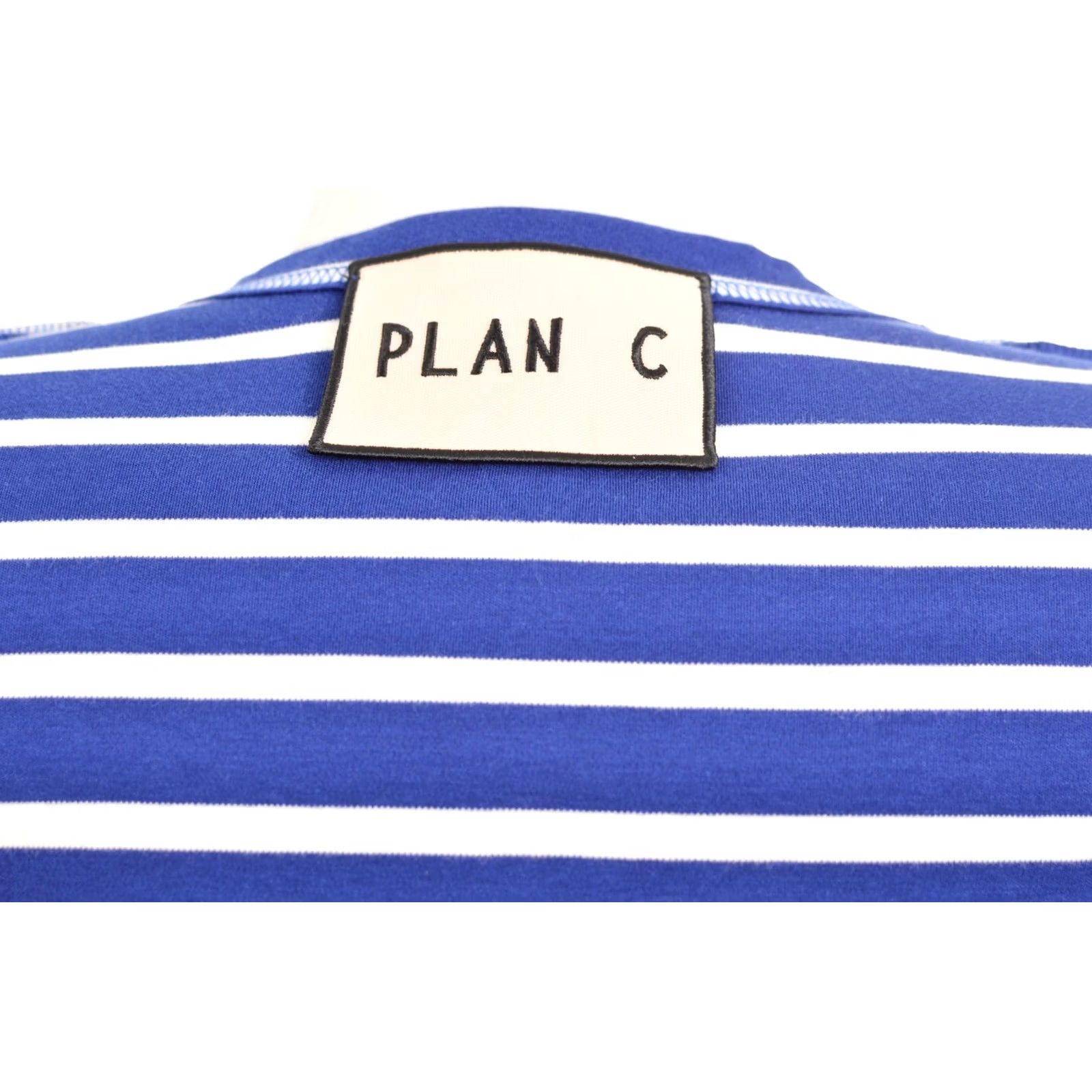 Plan C Plan C Striped T-Shirt Breton Nautical Women L Blue 100% Cotton Shirt Womens Size L / US 10 / IT 46 - 5 Thumbnail