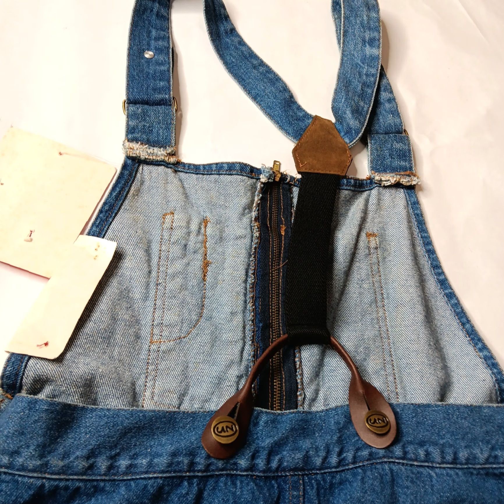 Vintage VINTAGE UN United Kalifornia HT Denim Overall Dress Medium Blue Sleeveless Casual 80's 90's Womens Size M / US 6-8 / IT 42-44 - 7 Thumbnail