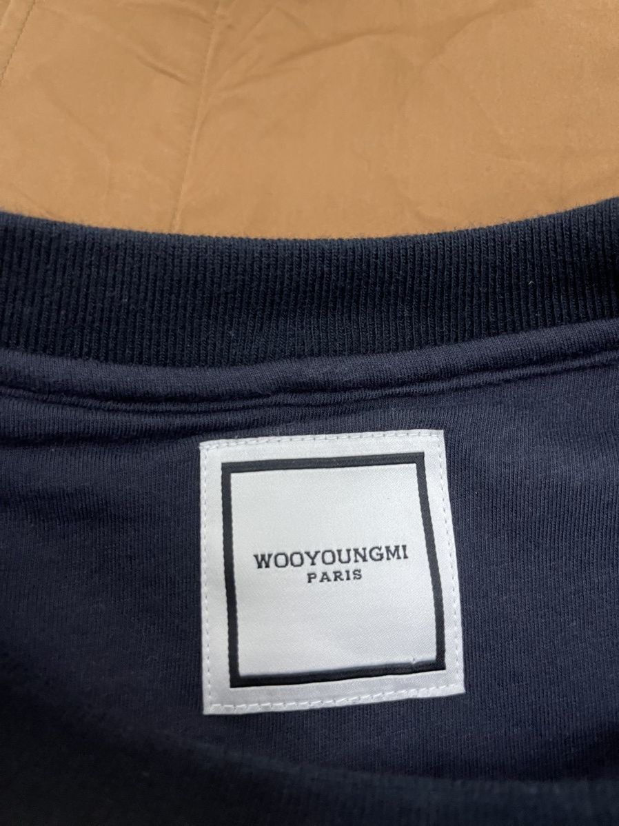 Designer HYPE WOOYOUNGMI ASYMMETRIC SWEATER BIG SPELLOUT Size US L / EU 52-54 / 3 - 6 Thumbnail