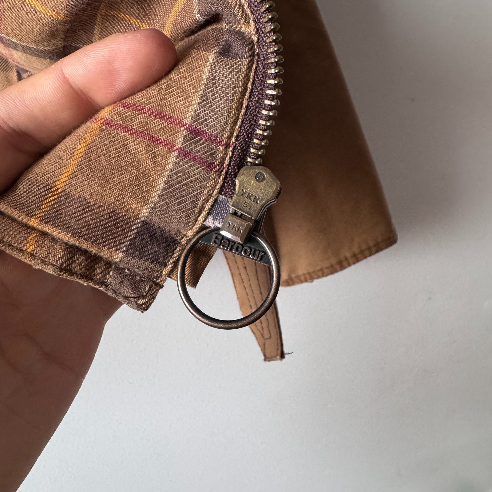 Barbour Barbour International Tartan Wax Biker Jacket Vintage Size M / US 6-8 / IT 42-44 - 17 Thumbnail