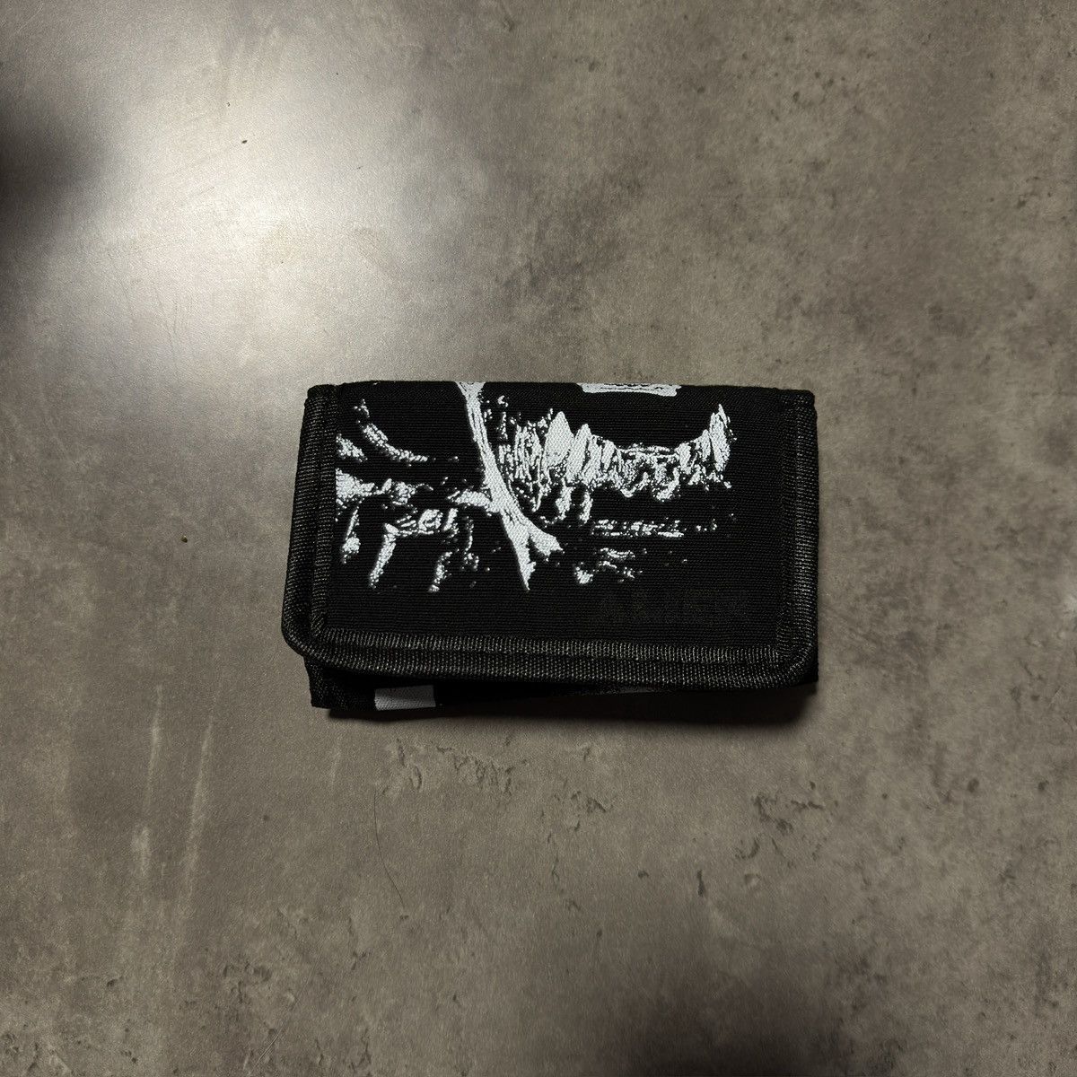 4GSELLER Alien Facehugger Skull Wallet Black Trifold Velcro Nylon Size ONE SIZE - 2 Thumbnail