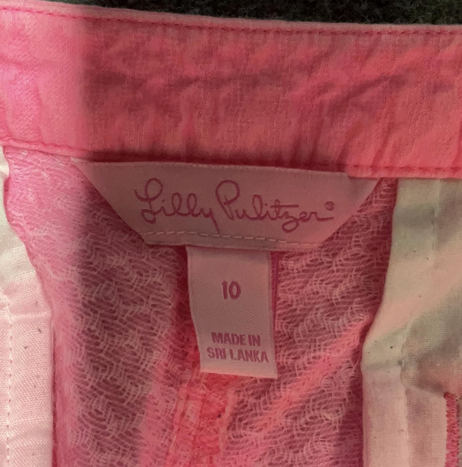 Other Lilly Pulitzer Pink Sunset Colored Shorts Size 10 Size 32" / US 10 / IT 46 - 3 Thumbnail