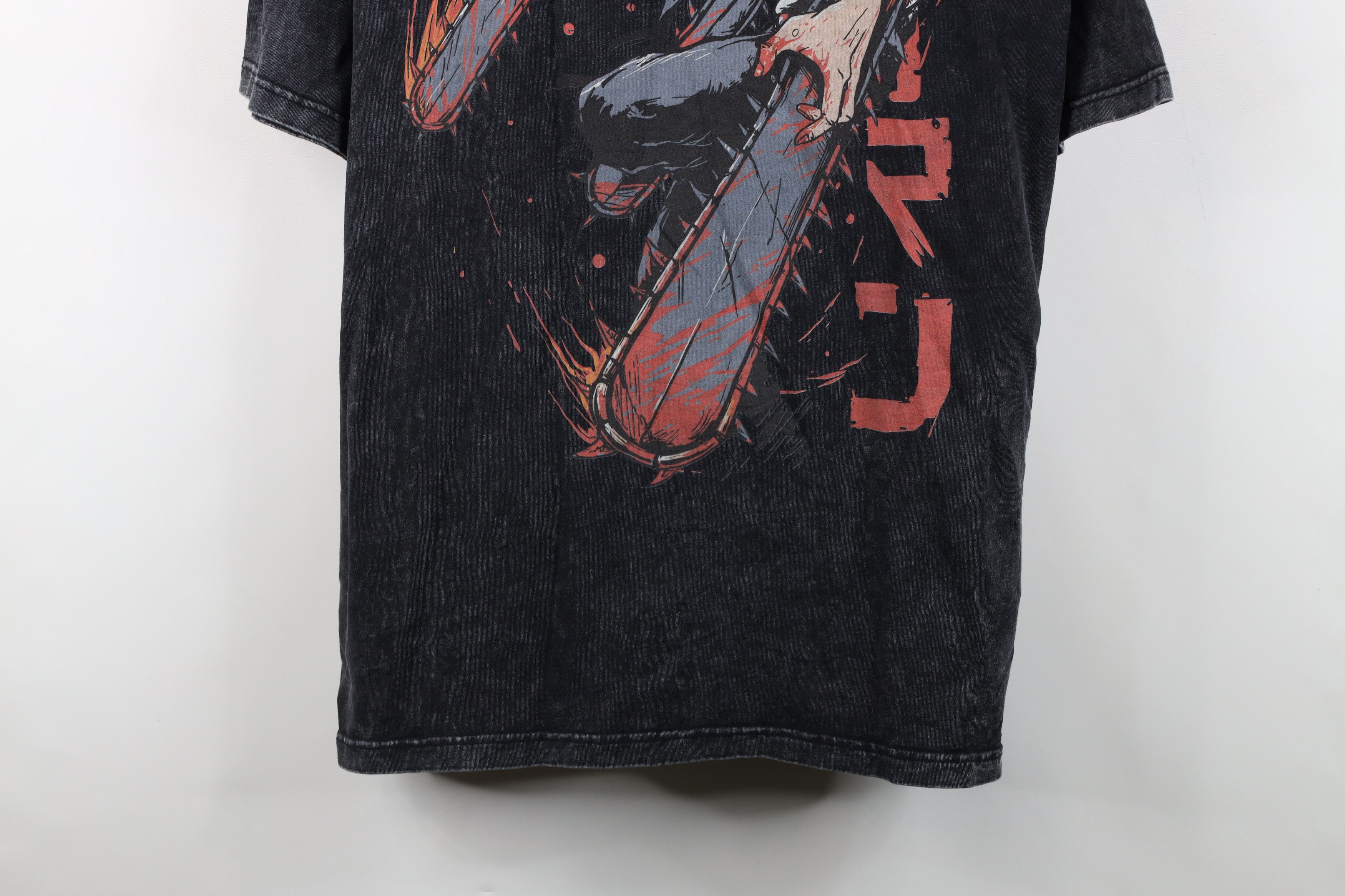 Vintage Vintage Streetwear Man Anime Manga Acid Wash T-Shirt Size US XXL / EU 58 / 5 - 3 Thumbnail