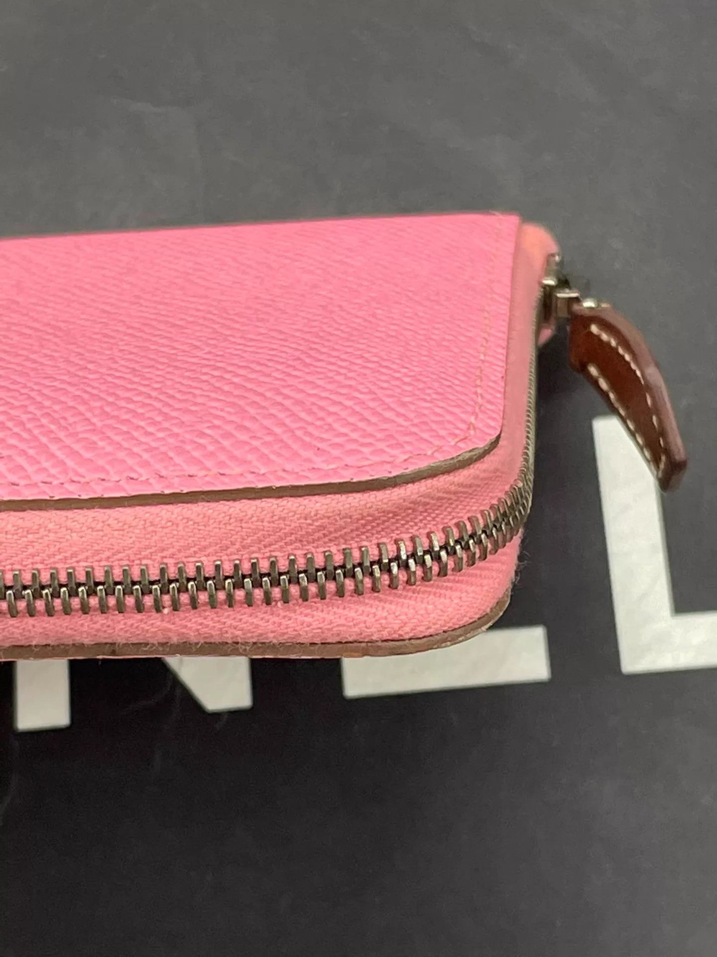 Hermes Hermes Pink Silkin Y Stamp Card Wallet Size ONE SIZE - 3 Thumbnail